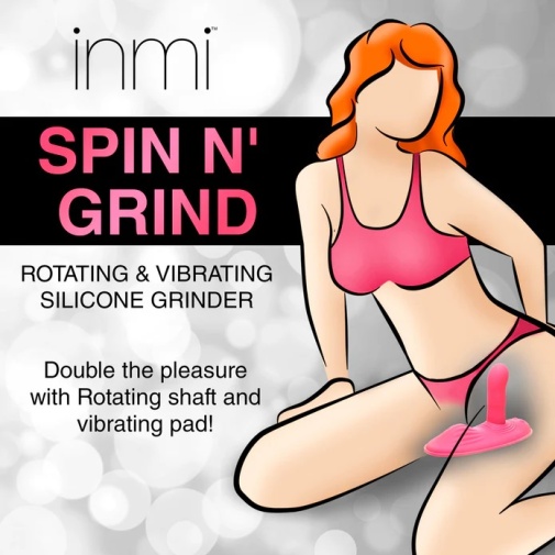 Inmi - Spin 'N' Grind Rotating Vibrator - Pink photo