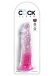 King Cock - 8" Clear Realistic Cock - Pink photo-3