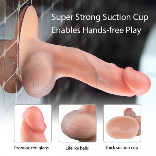 BF - 6'' Realistic Dual Density Silicone Dildo photo