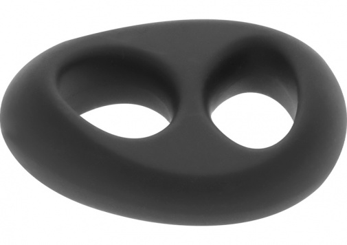 Powering - 超柔韌性 PR13 雙圈陰莖環 - 黑色 照片
