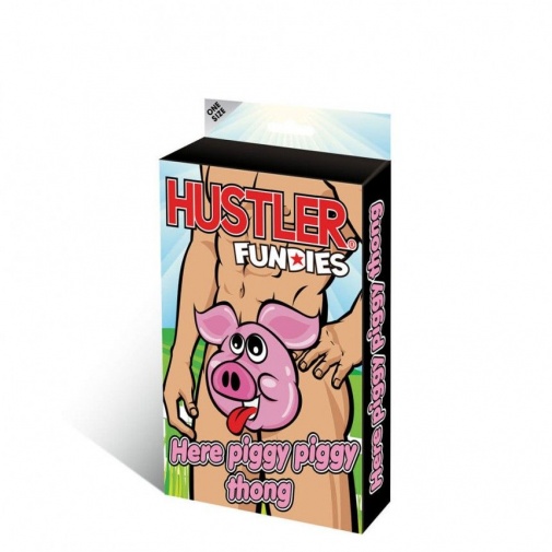 Hustler - Funny Here Piggy Piggy Thong photo