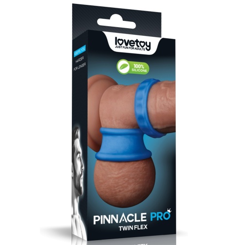 Lovetoy - Pinnacle Pro 雙重擠壓箍睪環 - 藍色 照片