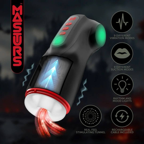 Masturs - Raven Shadow Sinner Vibro Masturbator 照片