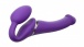 Strap-On-Me - 遥控震动免束带穿戴式仿真阳具 中码 - 紫色 照片-3