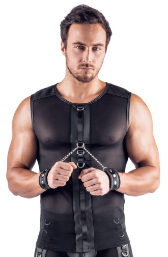 Svenjoyment - Shirt w Hand Cuffs - Black - M photo