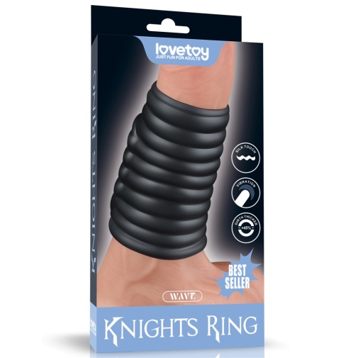 Lovetoy - Knights Wave Vibro Ring - Black photo