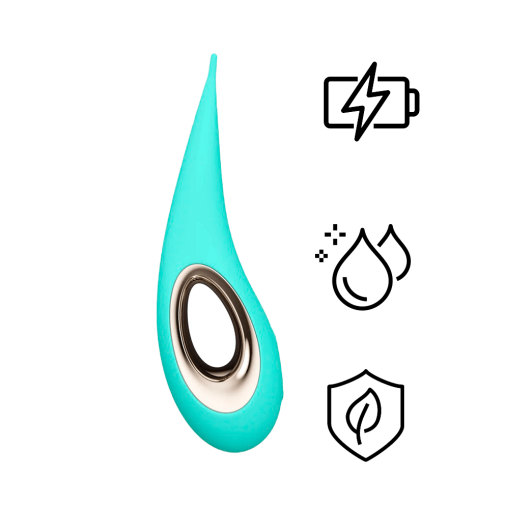 Lelo - DOT 陰蒂點潮筆震動器 - 湖水藍色 照片