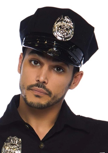 Leg Avenue - Male Police Costume 4pcs - Black - XL photo