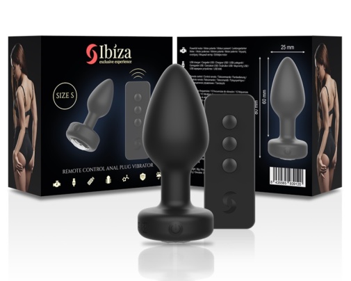Ibiza - 遙控後庭震動器 - 黑色 照片