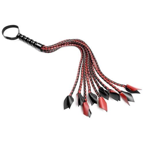 Sportsheets - Saffron Braided Flogger - Red/Black photo