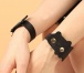 MT - Cat Leather Handcuffs - Black photo-3