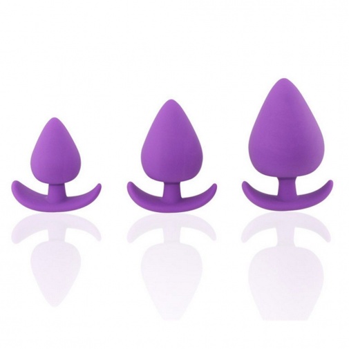 MT - Silicone Anal Plug 110x55mm - Purple photo