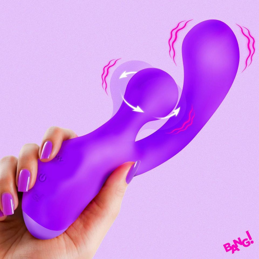 Bang! - Gyro Rabbit Vibrator - Purple 照片