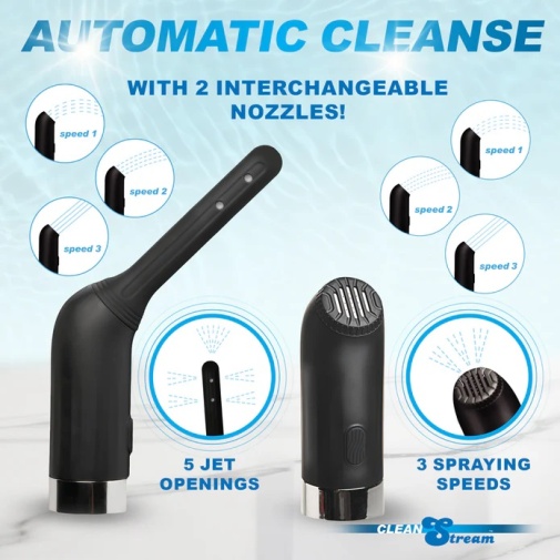 CleanStream - Automatic Enema Set - Black 照片