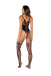 Mapale - 1149 Floral Bodystocking - Black 照片-2