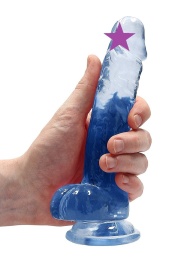 RealRock - 7" Realistic Dildo w Balls - Blue 照片