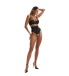 Obsessive - Hersis Crotchless Teddy - Black - S/M 照片-5