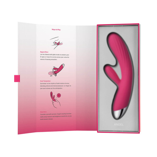 SVAKOM - Angel Heating Rabbit Vibrator - Plum Red photo