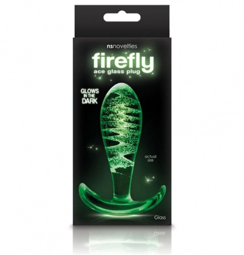 NS Novelties - FireFly Glass Ace Plug - Clear photo