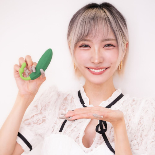Olika - Cucumber Mini Vibrator - Green 照片