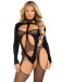 Leg Avenue - Cheat Code Bodystocking Set - Black photo-6