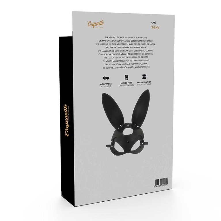 Coquette - Mask w Bunny Ears - Black photo