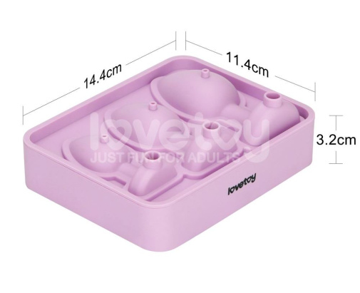 Lovetoy - Anal Plug Chocolate Ice Tray - Pink 照片