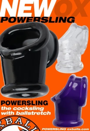 Oxballs - Powersling 陰囊伸展器 - 黑色 照片