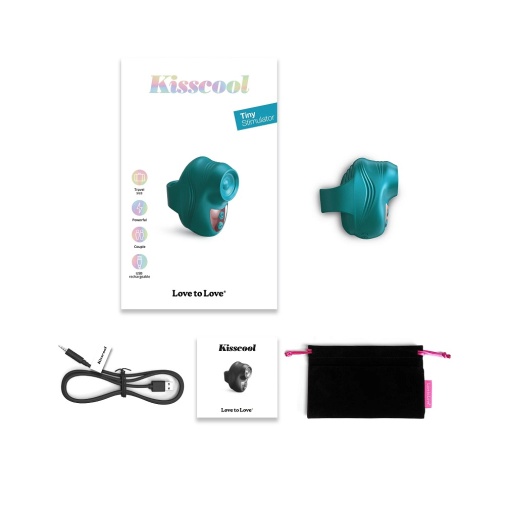 Love to Love - Kisscool Tapping Vibrator - Teal photo