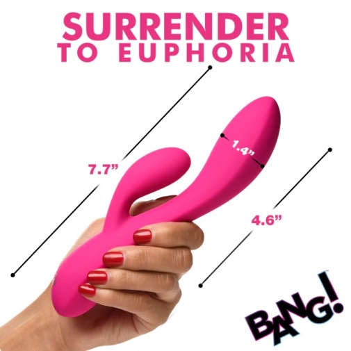 Bang! - 10X Flexible Rabbit Vibrator - Pink photo