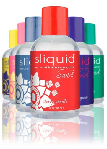 Sliquid - Naturals Swirl 樱桃香草味可食用润滑剂 - 125ml 照片
