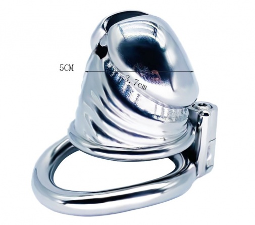FAAK - Chastity Cage 106 45mm - Silver photo