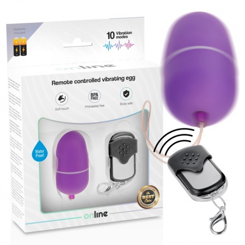 Online - Vibro Egg w Remote M - Purple photo