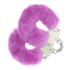 Ouch - Heavy-Duty Fluffy Hand Cuffs - Purple 照片