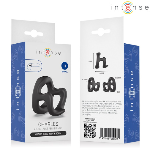 Intense - Charles 阴茎环 - 黑色 照片