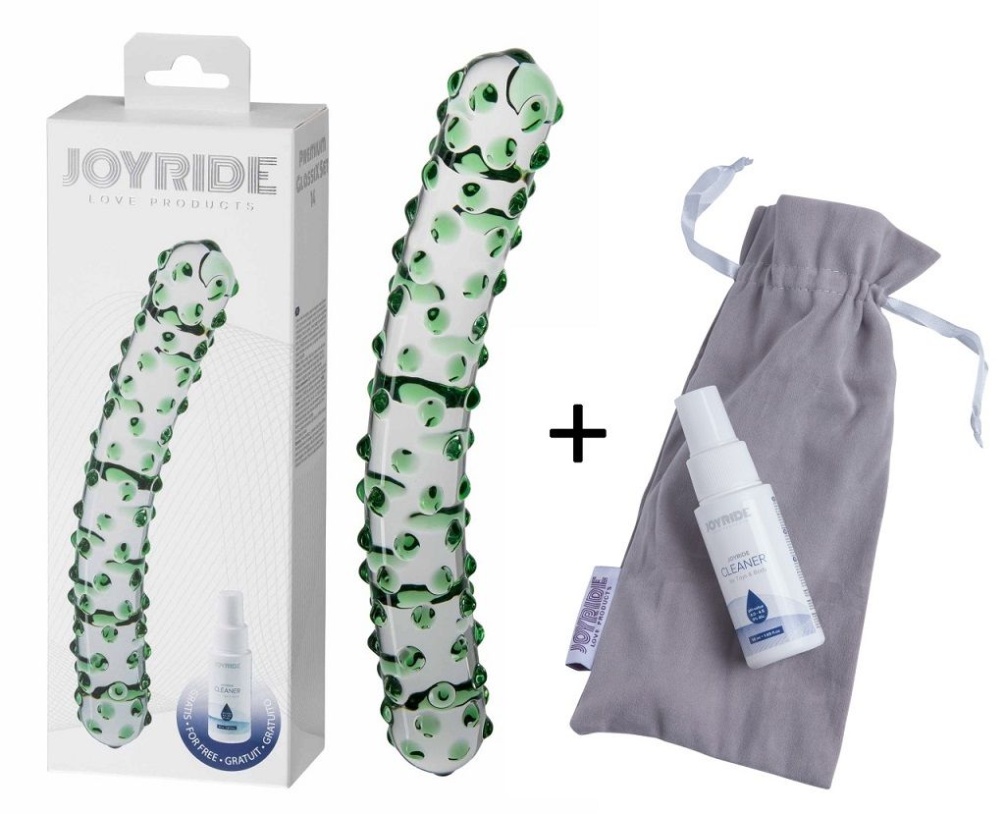 An elegant, high-quality series of handmade glass toys (... Joyride - Premium GlassiX Dildo No.14 - Green photo-2