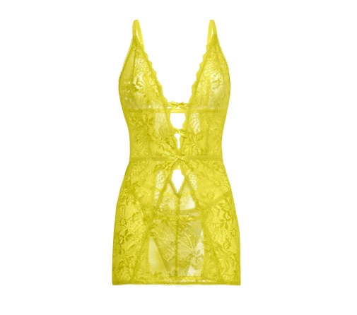 Oh La La Cheri - Lauren Babydoll - Yellow - L/XL photo