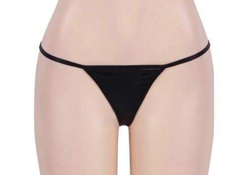 Ohyeah - Micro Shiny Thongs - Black - 2XL photo