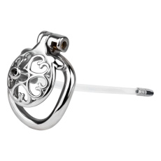FAAK - Metal Chastity Cage 276 w Catheter 45mm photo