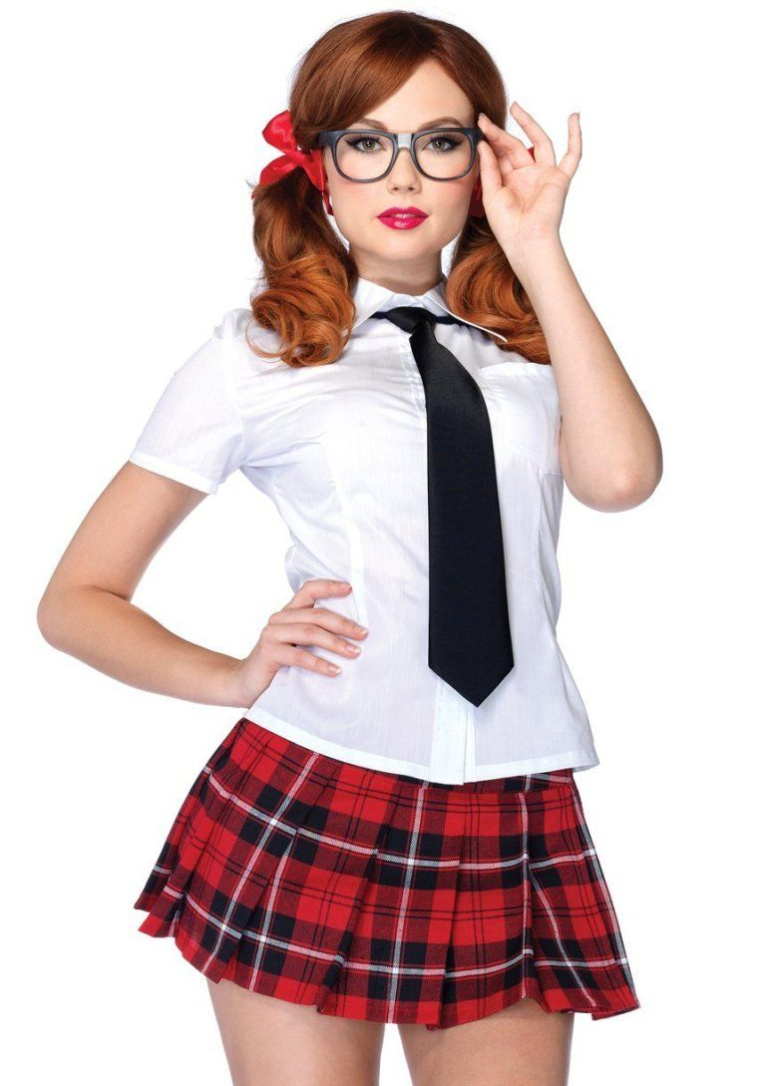Leg Avenue - Private School Sweetie Costume - Red - M photo