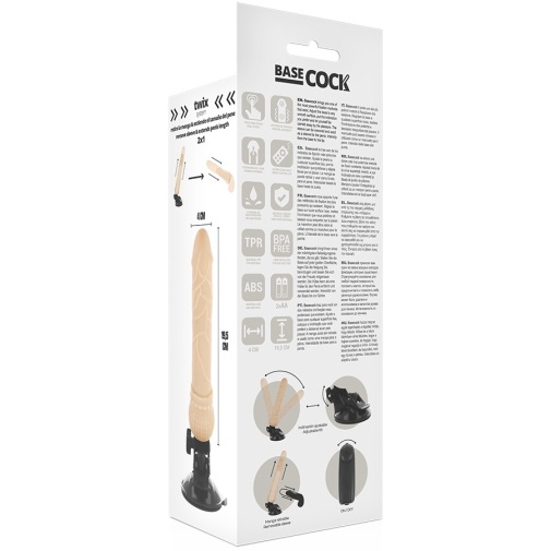 Basecock - Vibro Dildo 19.5cm - Flesh photo