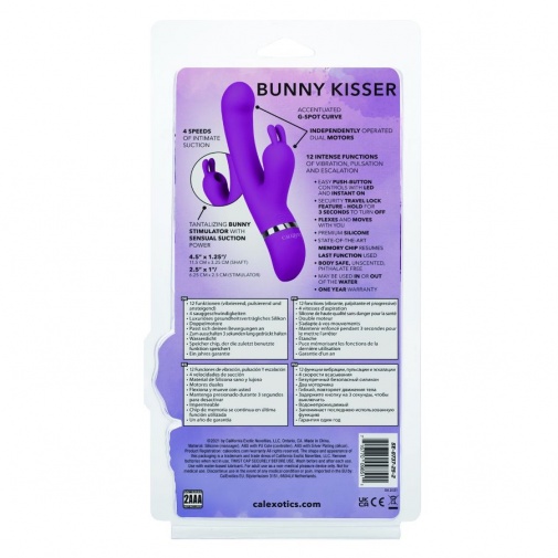 CEN - Foreplay Frenzy Bunny Kisser 阴蒂吸吮震动棒 - 紫色 照片