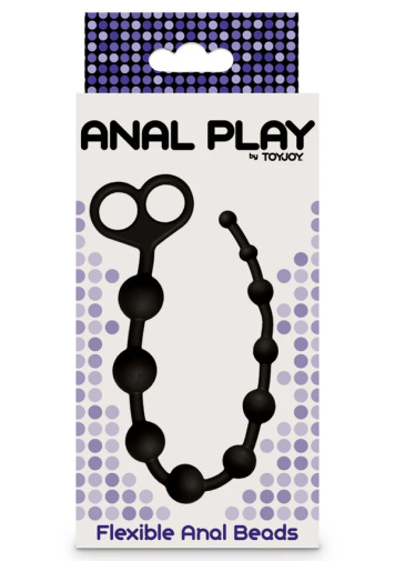 ToyJoy - Flexible Anal Beads - Black photo