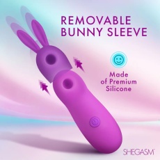 Inmi - Bunny Sidekick Clit Stimulator - Purple photo