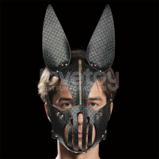 Lovetoy - Rebellion Reign Dark Bunny Face Mask - Black 照片