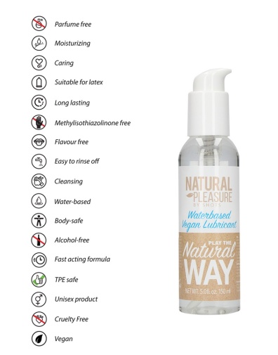 Natural Pleasure - Vegan Water-Based Lube - 150ml photo