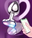 MT - Heart App Vibro Plug S - Clear photo-3