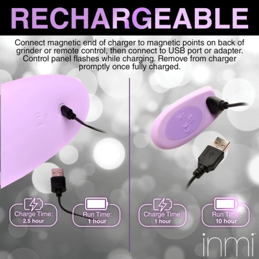 Inmi - Thrust 'N' Grind Vibrator - Purple photo