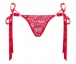 Obsessive - Lovlea Thong w Bows - Red - S/M photo-7