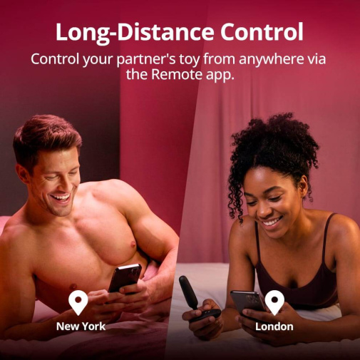 Lovense - Glint APP Vibro Butt Plug - Black photo